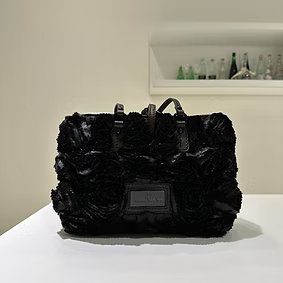 Valentino Black Rose Bag